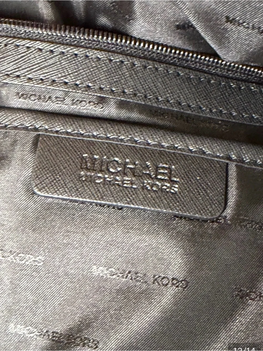 Michael Kors Black Saffiano Satchel with MK Charm